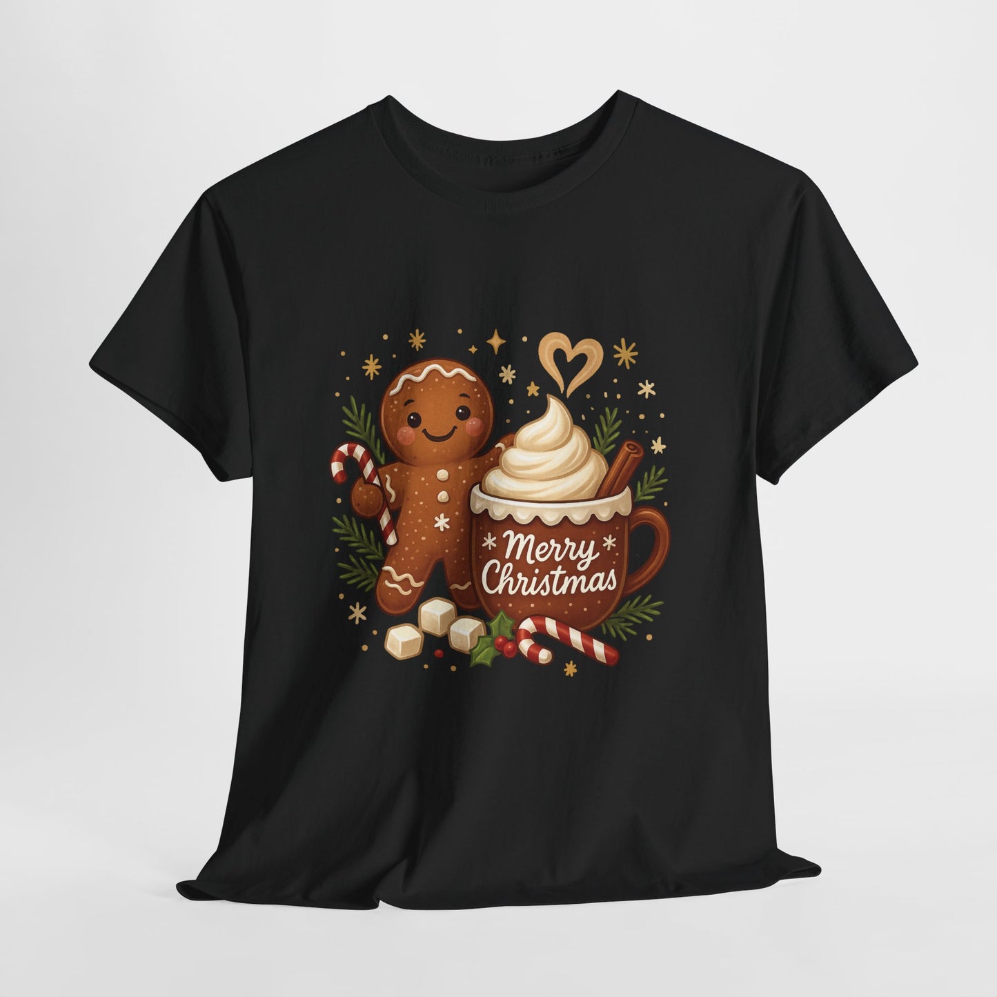 Gingerbread - Hot Cocoa Women's Christmas T-Shirt, Cozy Holiday Tee