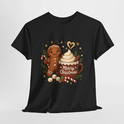 Gingerbread - Hot Cocoa Women's Christmas T-Shirt, Cozy Holiday Tee