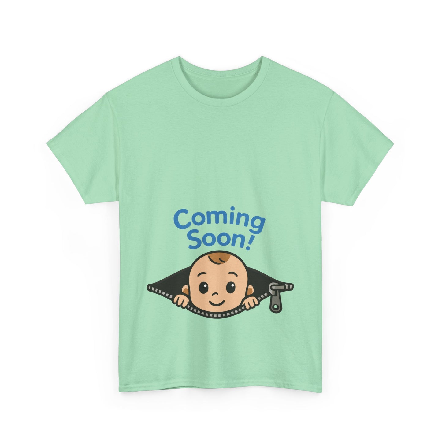 Coming Soon Maternity Tee, Cute Baby Boy Pregnancy Announcement Tee, Funny Expecting Mom Gift, Gender Reveal Tee, Baby Shower Top