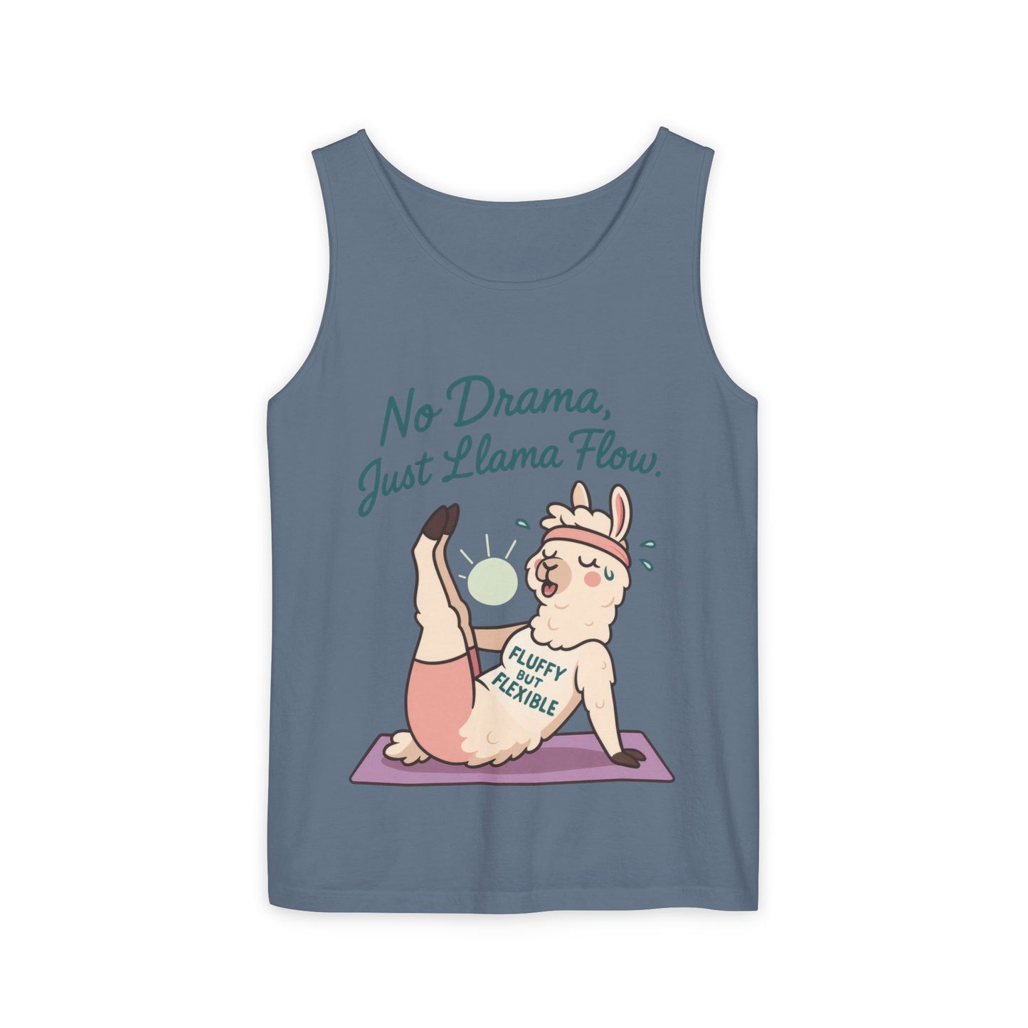 Llama Yoga Tank Top, Funny Yoga Llama Tank for Women, Gift for Yogis, Fun Yoga T-Shirt for Animal Lovers, Funny Workout Top, Summer Wear