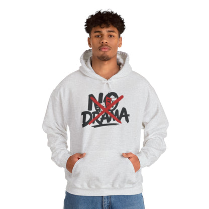 No Drama Mens Hoodie, Cozy Hoodie, Everyday Wear, Gift for Friend, Casual Fashion, Relaxed Vibes