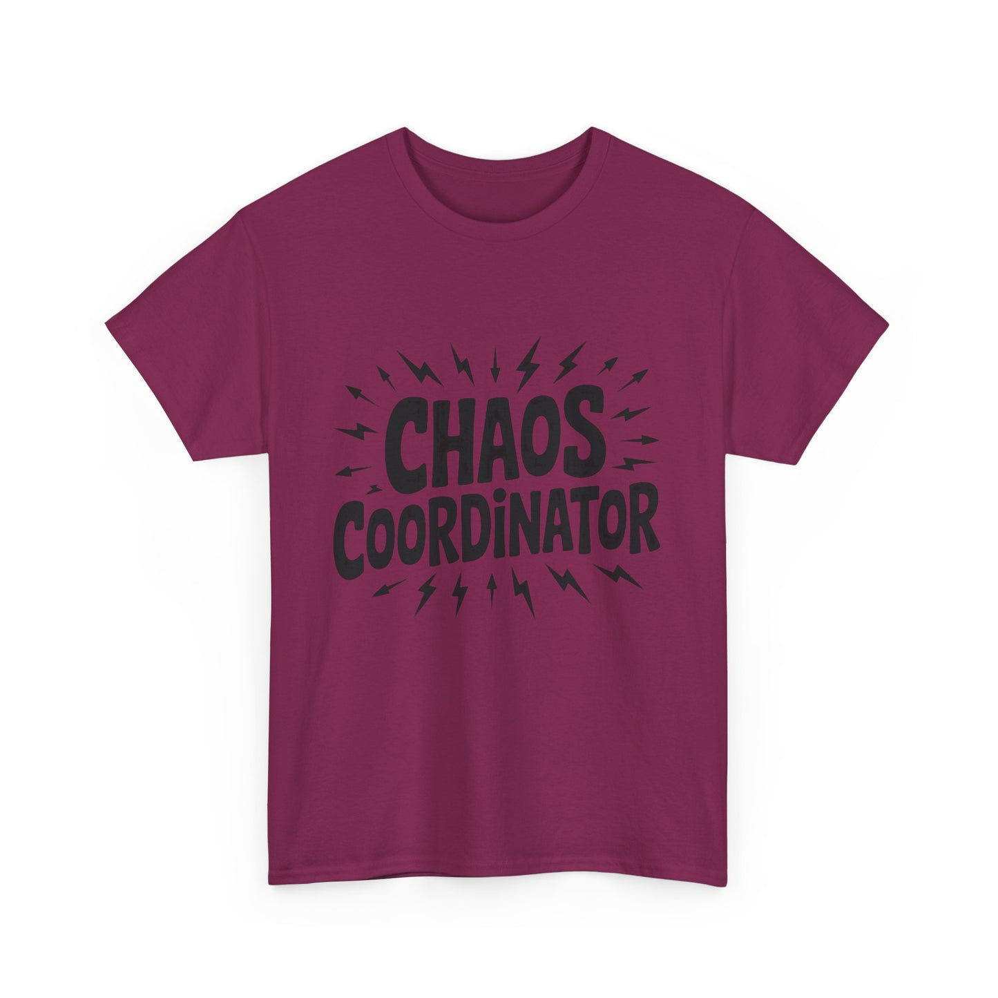 Chaos Coordinator Unisex Heavy Cotton Tee, Funny Graphic T-Shirt, Gift for Moms, Mom Life Graphic Tee, Mother's Day T-Shirt
