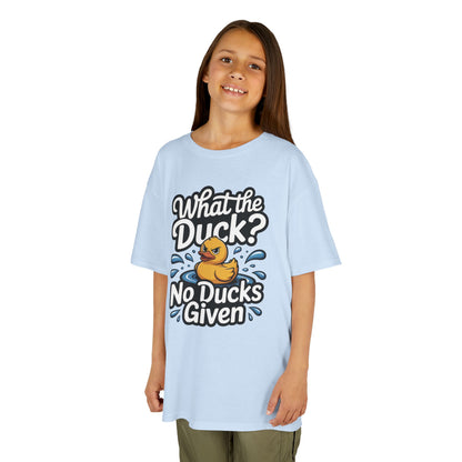 Funny Teen Duck Shirt, Kids Humor Tee, What The Duck Meme Tee, No Ducks Given Youth Tee, Sarcastic Rubber Duck Shirt, Cool Gift For Teens