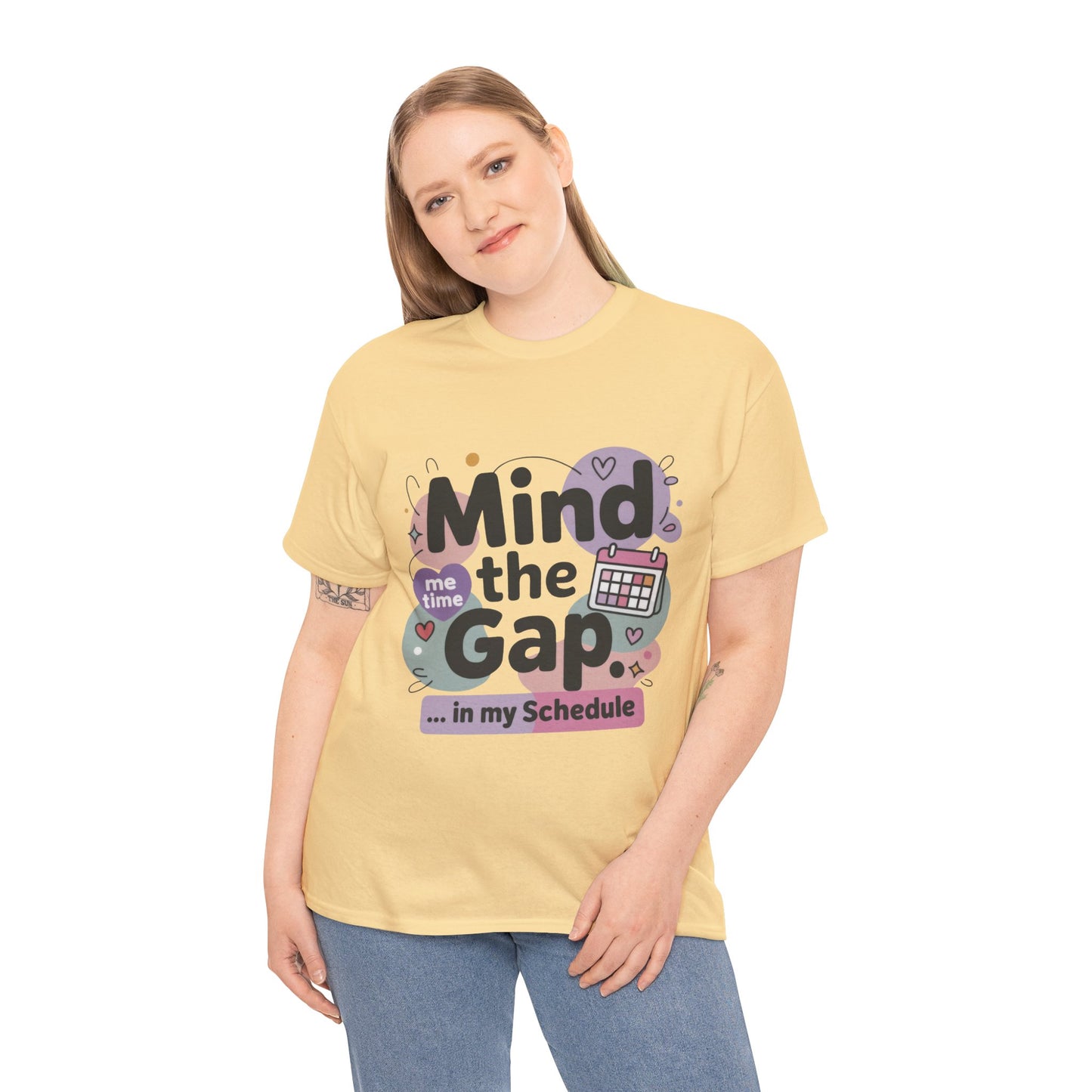Mind the Gap in My Schedule T-Shirt, Funny Self Care Tee for Women, Me Time Graphic Tee, Mental Health Awareness Top, Funny Relaxation Tee