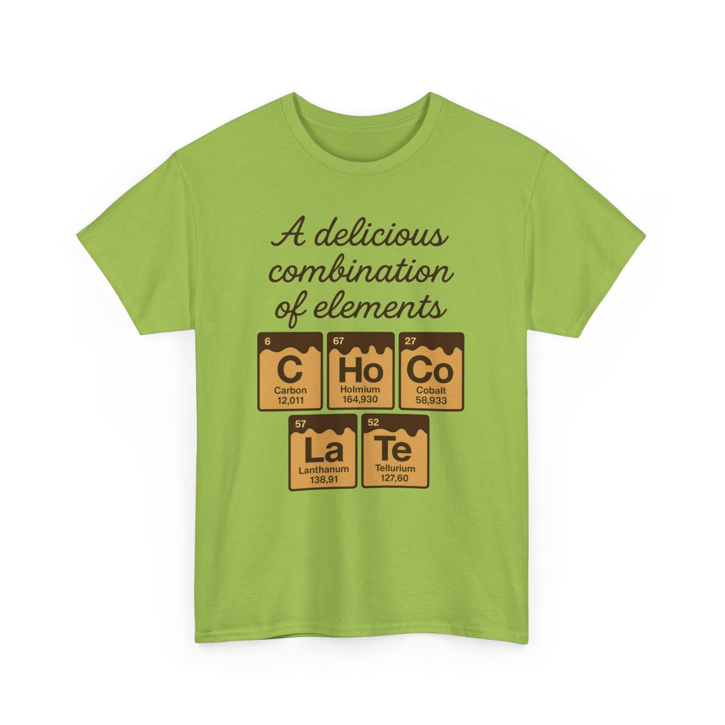 Funny Womens Chocolate T-Shirt, Element Shirt, Sweet Science Gift for Her, Science Humor Shirt, Geeky Gift, Chemistry Inspired Tee