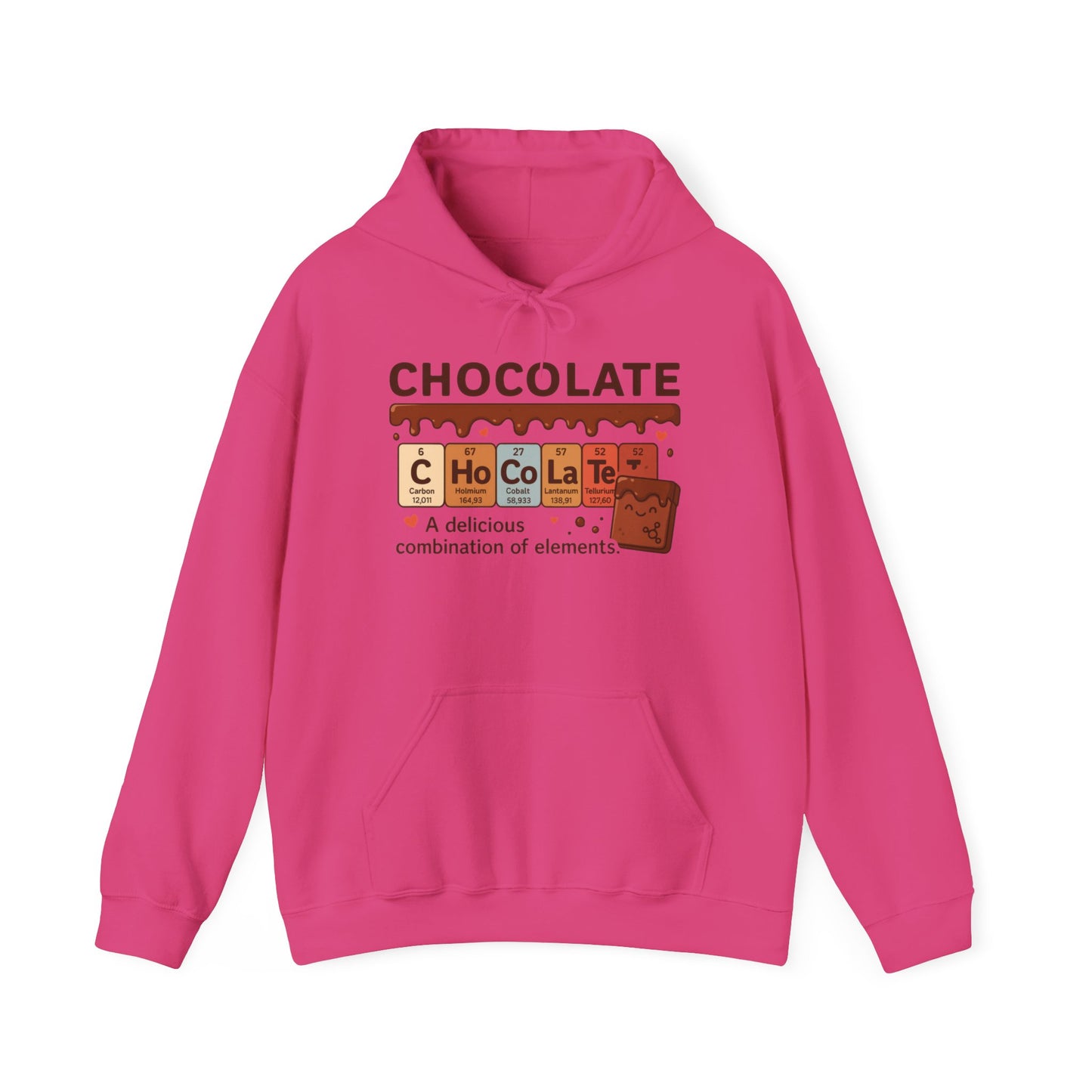 Chocolate Lover's Comfort Hoodie, Perfect Gift for Chemistry Lovers, Casual Wear, Sweet Treats Enthusiasts, Birthdays, Chemistry Students