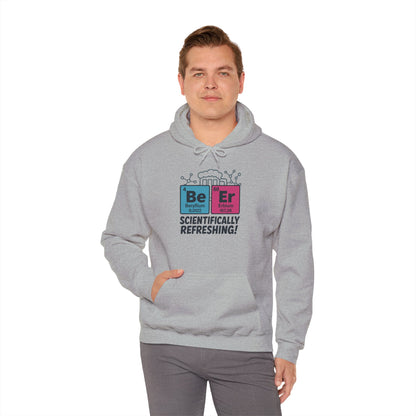 Scientifically Refreshing Beer Mens Hoodie, Gift for Beer Lovers, Science-Inspired Apparel, Perfect for Parties and Gatherings