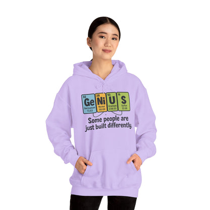 Funny Womens Genius Hoodie, Periodic Table Science Pullover, Nerdy Chemistry Sweatshirt for Her, Science Lover Apparel, Funny Chemistry Gift