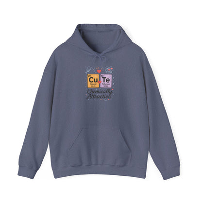Cute Chemistry Hoodie for Women, CuTe Periodic Table Sweatshirt, Chemically Attractive Science Gift for Her, Great for Birthdays & Holidays
