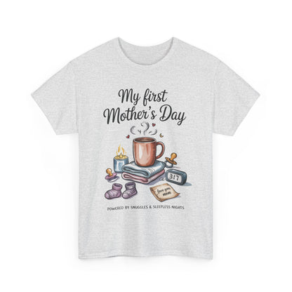 My First Mother's Day Tee, Gift for New Moms, Cute Mother's Day Shirt, Snuggle-Inspired Apparel, Baby Shower Tee