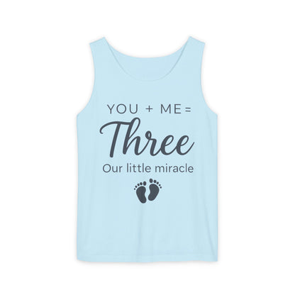 Maternity Tank Top, Cute Pregnancy Announcement Tank, Our Little Miracle Expecting Mom Gift, Baby Reveal Tee, Baby Showers Gift