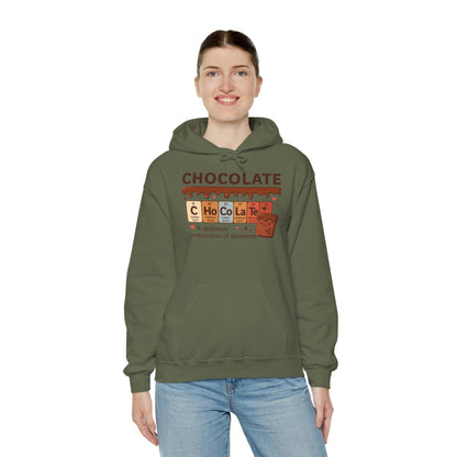 Chocolate Lover's Comfort Hoodie, Perfect Gift for Chemistry Lovers, Casual Wear, Sweet Treats Enthusiasts, Birthdays, Chemistry Students