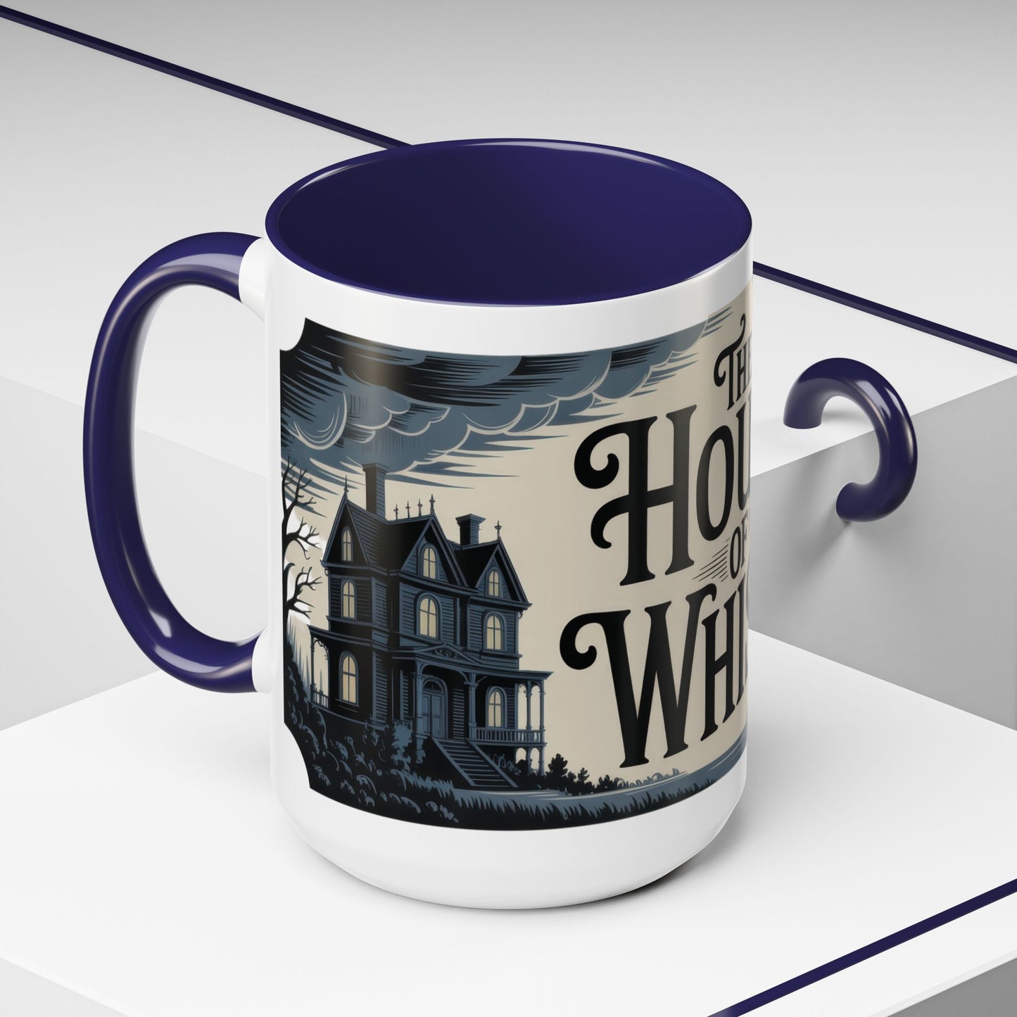 The House of Whispers Mug, Haunted Mansion Gothic Coffee Cup, Spooky Halloween Gift for Horror Lovers, Accent Coffee Mug (11, 15oz)