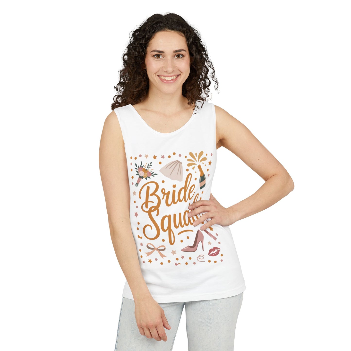 Bride Squad  Tank Top, Bachelorette Party T-Shirt, Bridesmaid Wedding Tee, Hen Party Matching Shirts, Bridal Shower, Gift for Bridesmaids