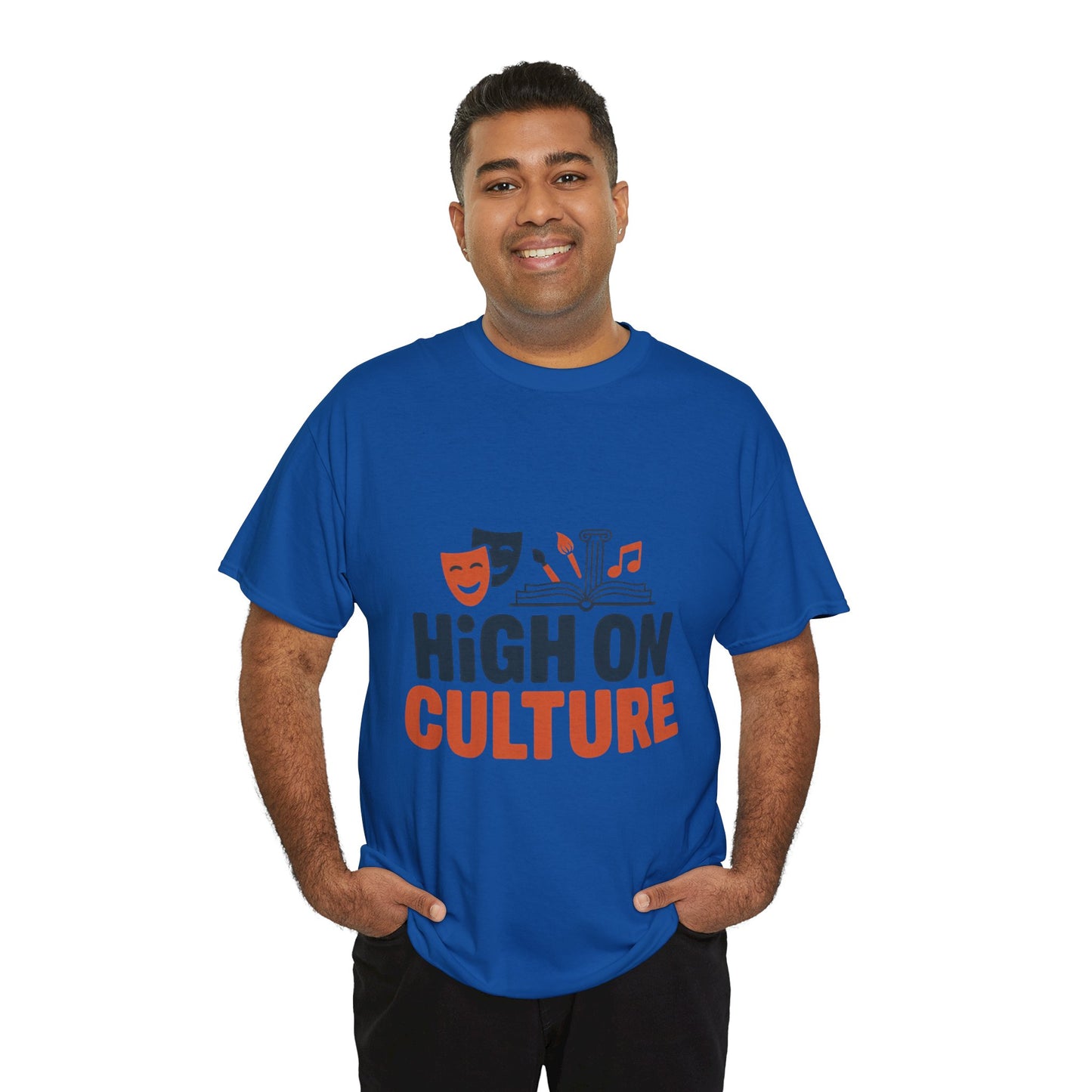 High on Culture Mens T-Shirt, Funny Cultural Graphic Tee, Art Humor