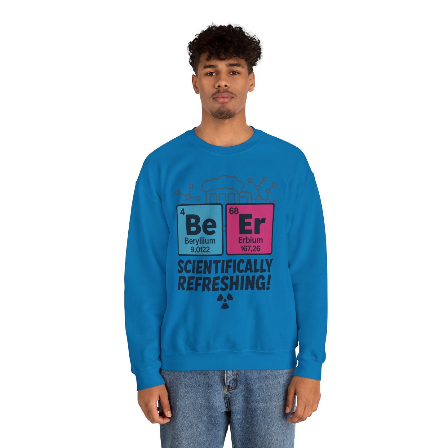 Scientifically Refreshing Beer Mens Sweatshirt, Gift for Beer Lovers, Science-Inspired Apparel, Perfect for Parties and Gatherings