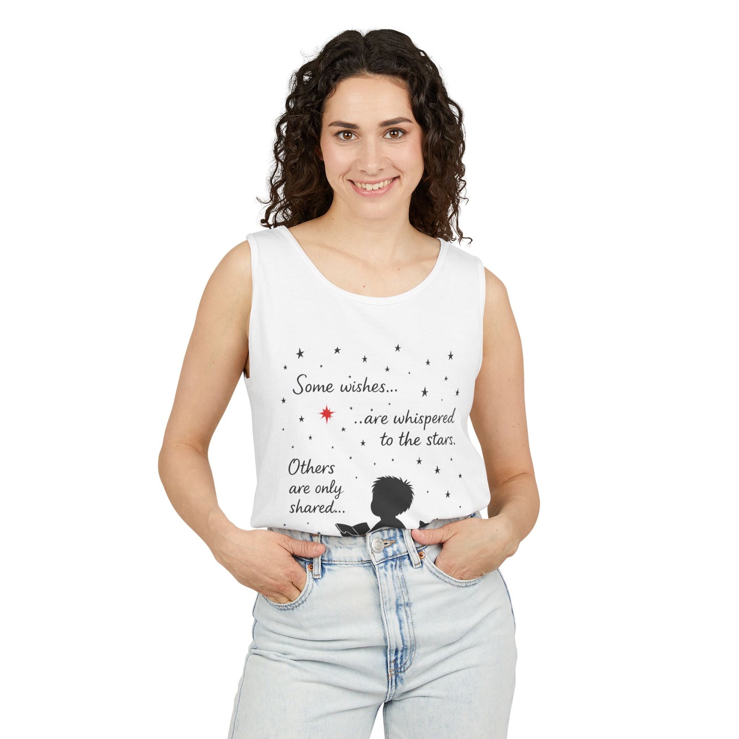 Whimsical Cat Lover's Tank Top, Inspirational Quote Top, Womens Garment-Dyed Summer Shirt, Gifts for Cat Moms, Casual Wear, Pet [...]