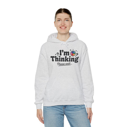 Playful Thinking Womens Hooded Sweatshirt, Womens Hoodie, Brainstorming Buddy, Thoughtful Gift, Cute Geeky Gift for Introverts, Programmers