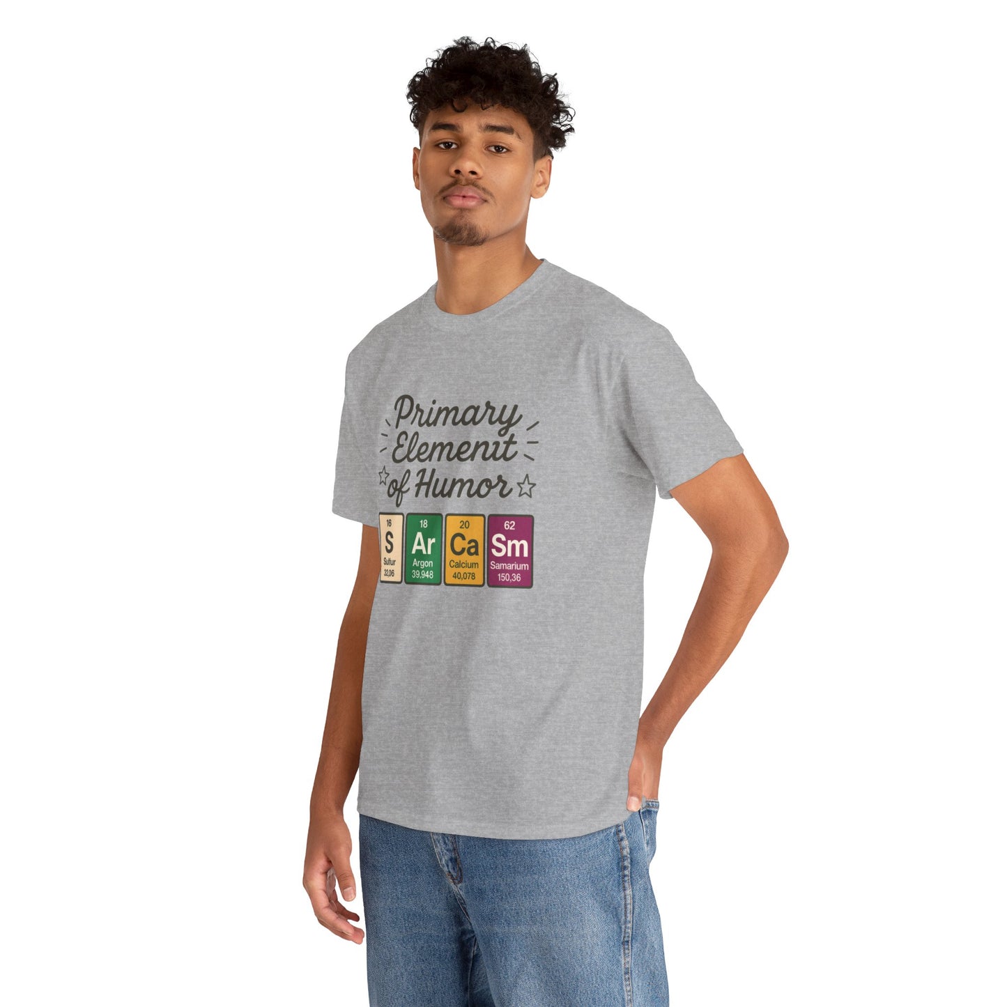 Funny Mens Science T-Shirt, Sarcasm Element of Humor Tee, Periodic Table Nerd Shirt for Him, Humor T-Shirt, Periodic Table Chemistry Humor