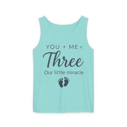 Maternity Tank Top, Cute Pregnancy Announcement Tank, Our Little Miracle Expecting Mom Gift, Baby Reveal Tee, Baby Showers Gift