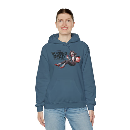 The Working Dead Women's Zombie Hoodie, Funny Office Meeting Sweatshirt, Halloween Zombie Top, Halloween Work Top