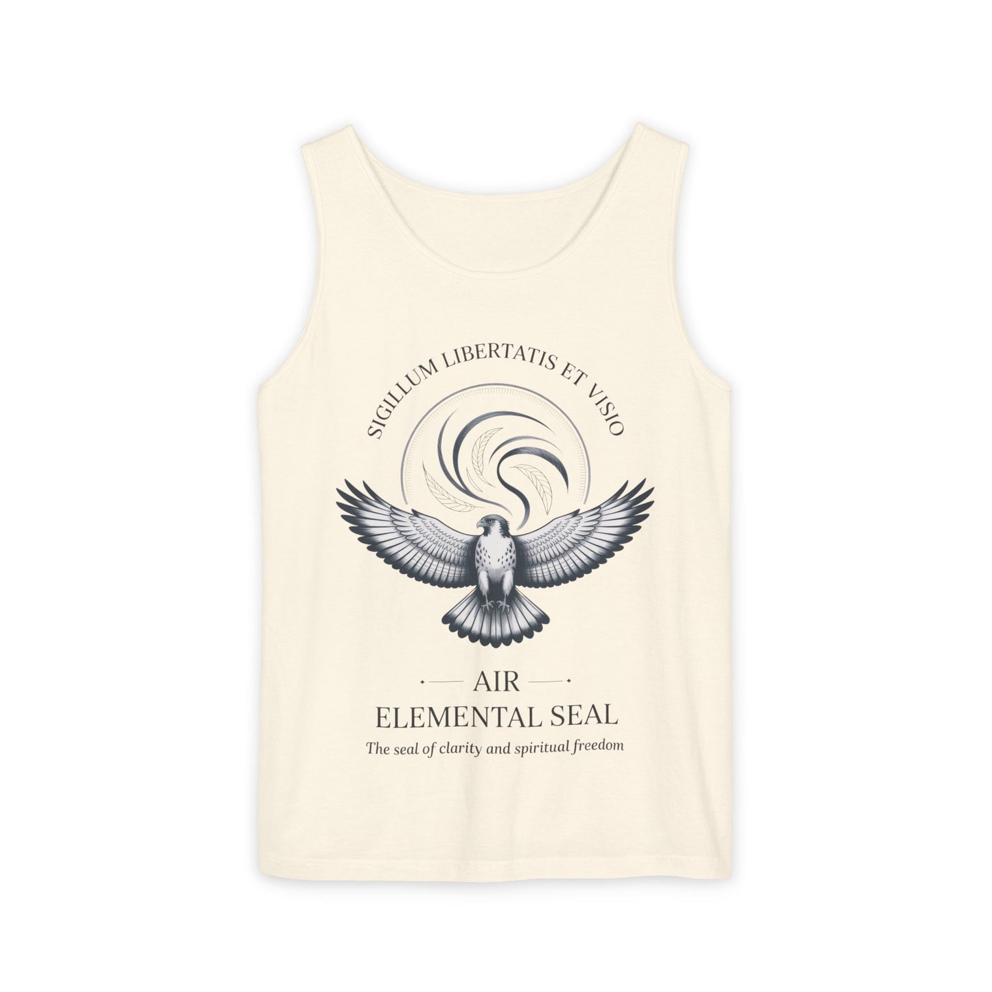 Air Elemental Seal Tank Top, Clarity & Spiritual Freedom Symbol Tee, Unisex Elemental Shirt, Vision Totem Gift, Spiritual Gift
