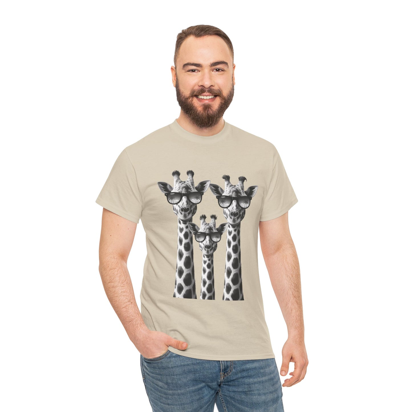 Cool Giraffes Unisex Tee, Fun Gift for Animal Lovers, Nature Enthusiasts, Safari Wildlife Lover Shirt
