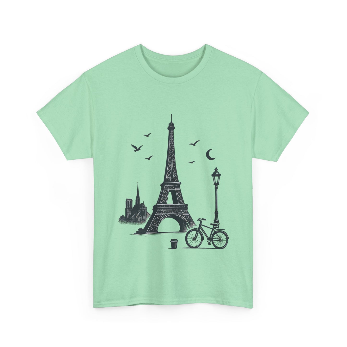 Eiffel Tower Graphic Tee, Parisian Style T-Shirt, Casual Summer Top, Travel Gift, Unisex Cotton Shirt