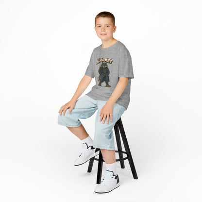 Alpha Mode Teen Wolf Shirt, Cool Youth Graphic Tee, Hip Hop Savage Wolf Tee, Graphic Kids Tee, Alpha Teen Streetwear, Wolf Gift for Teens