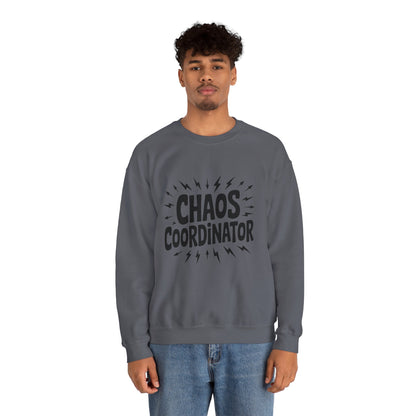 Chaos Coordinator Crewneck Men's Sweatshirt, Funny Gift for Men, Casual Wear, Unique Sweatshirt, Perfect for Everyday Style, Cozy Apparel