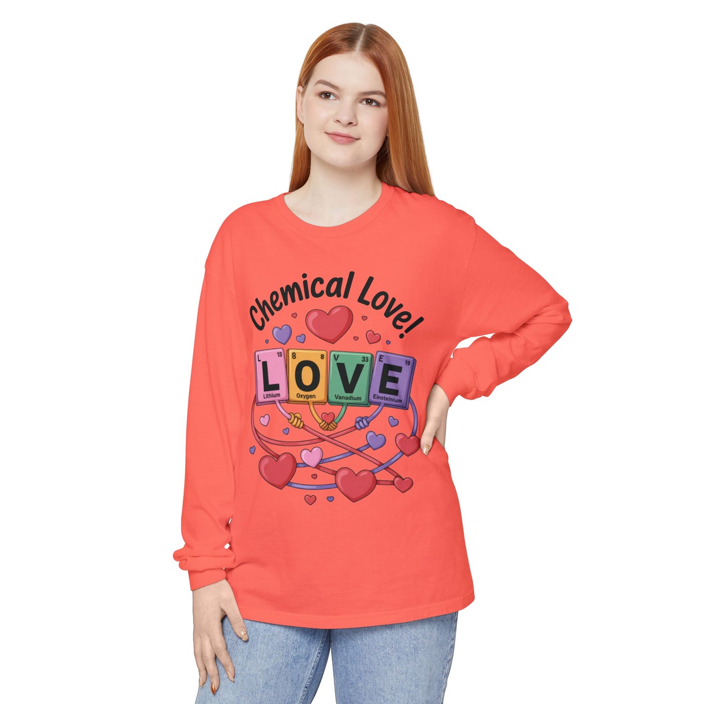 Chemical Love Long Sleeve T-Shirt Women's, Perfect Gift for Science Lovers, Valentine's Day, Chemistry Enthusiasts, Casual Wear, Cute [...]