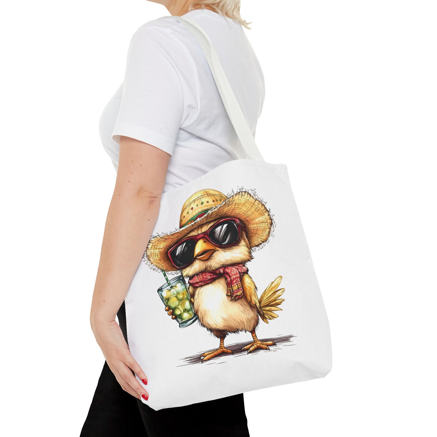 Chic Summer Tote Bag, Fun Bird Design, Beach Bag, Vacation Accessory, Perfect Gift for Bird Lovers, Eco-Friendly Shopper
