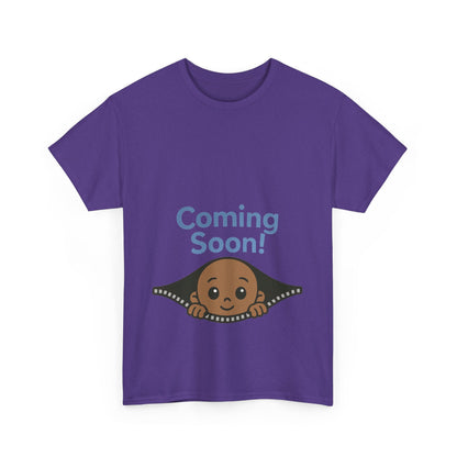 Coming Soon Maternity  Tee, Cute Baby Boy Pregnancy Announcement Tee, Funny Expecting Mom Gift, Gender Reveal Tee, Baby Shower Top