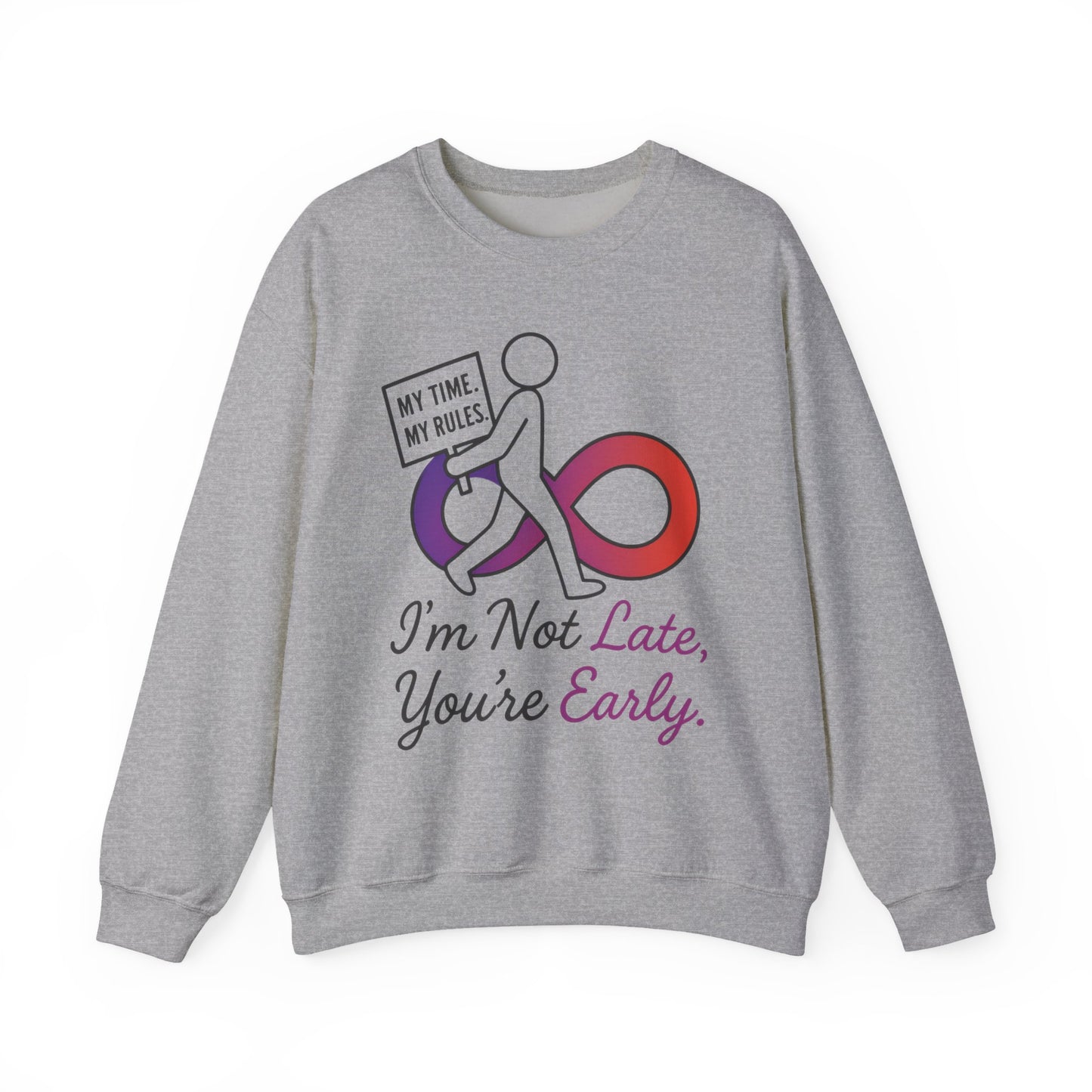 My Time, My Rules Funny Crewneck Sweatshirt, Womens Pullover, Gift for Her, Birthdays, Humor Clothing, Casual Style