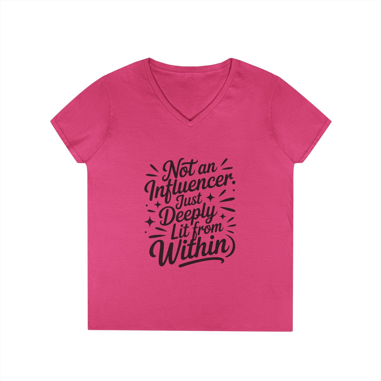 Funny Womens V-Neck Top, Sarcastic Tee, influencer tee, instagram girl tee, witty girl shirt, tiktok fashion, Gym Shirt, Summer Top