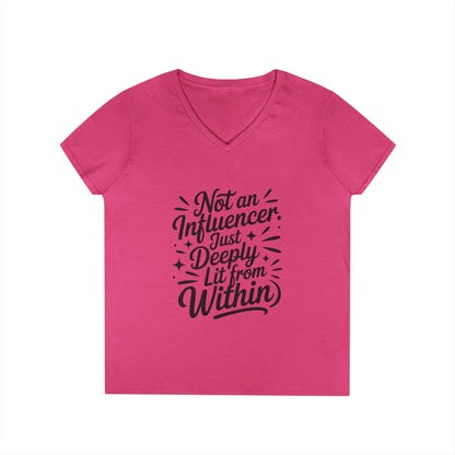 Funny Womens V-Neck Top, Sarcastic Tee, influencer tee, instagram girl tee, witty girl shirt, tiktok fashion, Gym Shirt, Summer Top