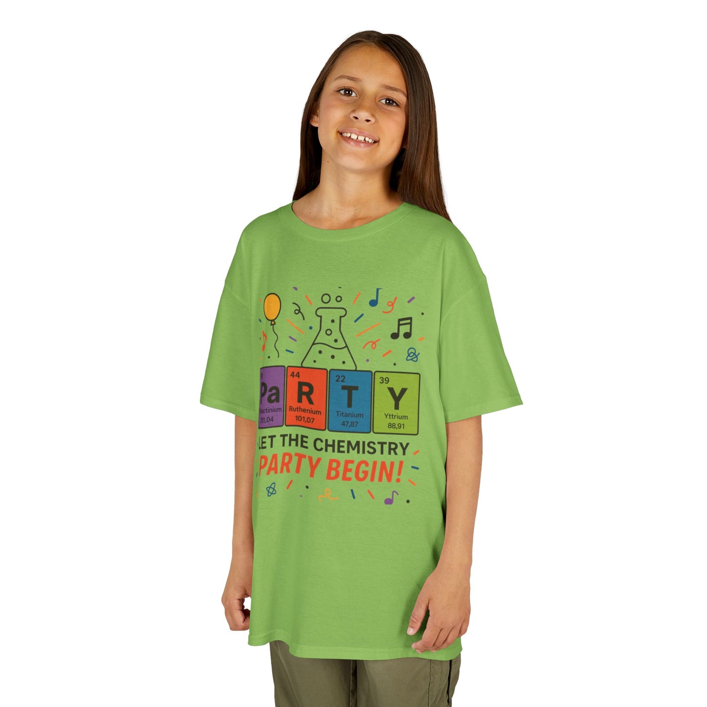 Kids' Chemistry Party T-Shirt, Periodic Table Tee, Funny Science Shirt for Boys & Girls, Science Tee, Unique Educational Apparel