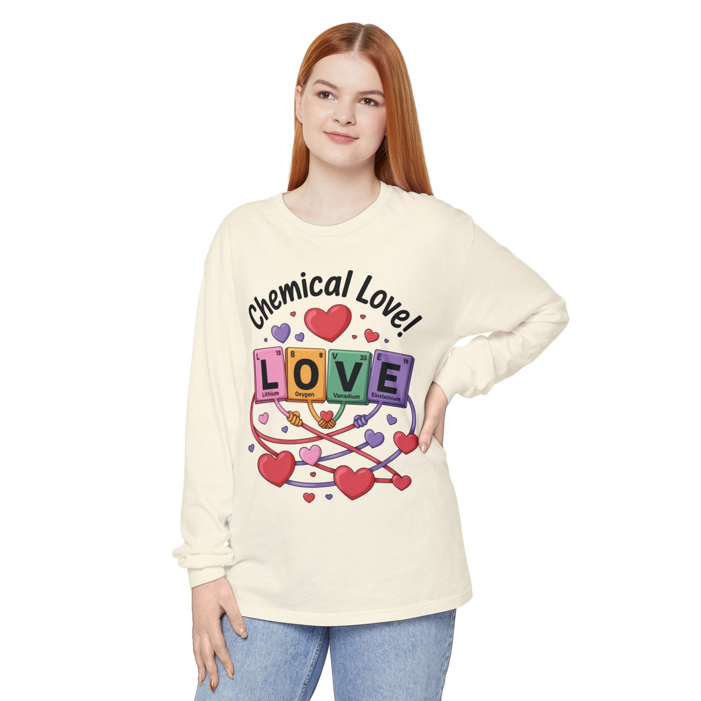 Chemical Love Long Sleeve T-Shirt Women's, Perfect Gift for Science Lovers, Valentine's Day, Chemistry Enthusiasts, Casual Wear, Cute [...]
