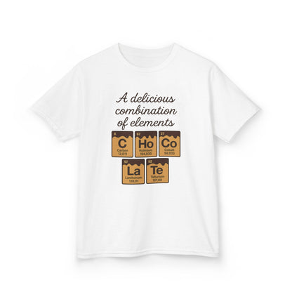 Funny Chocolate Science Young Girl T-Shirt, Choco-LaTe Element Shirt, Sweet Science Gift, Children's Gift, Birthday Party