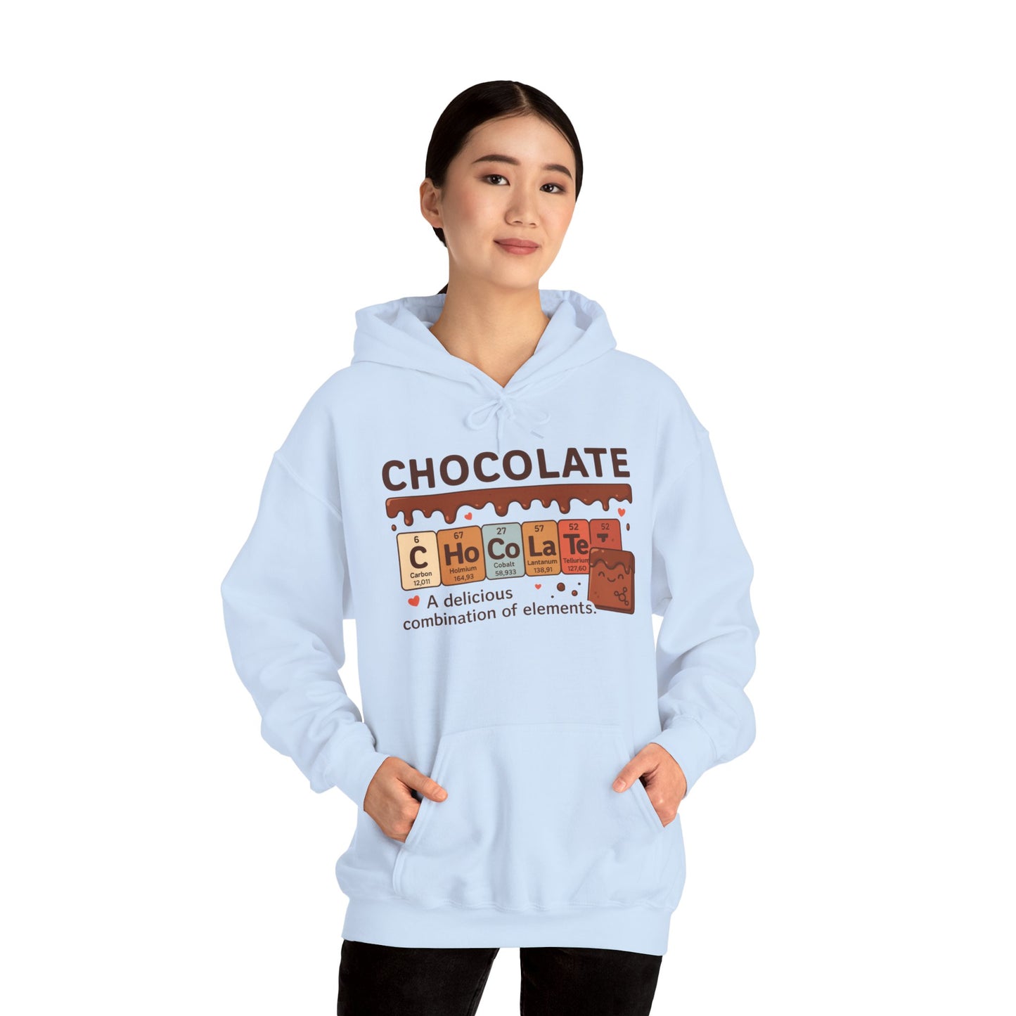 Chocolate Lover's Comfort Hoodie, Perfect Gift for Chemistry Lovers, Casual Wear, Sweet Treats Enthusiasts, Birthdays, Chemistry Students