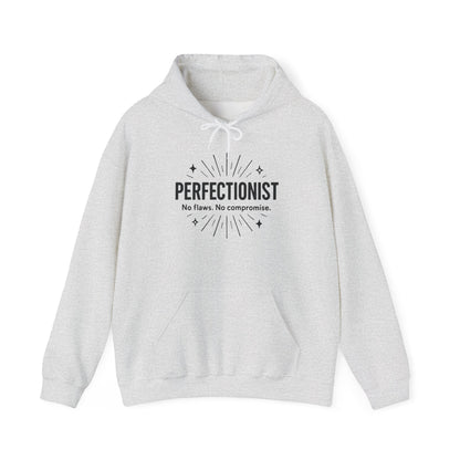 Womens Perfectionist Hoodie, Minimalist No Flaws Sweatshirt, Empowered Clean Look Pullover, Gift for Organized Women