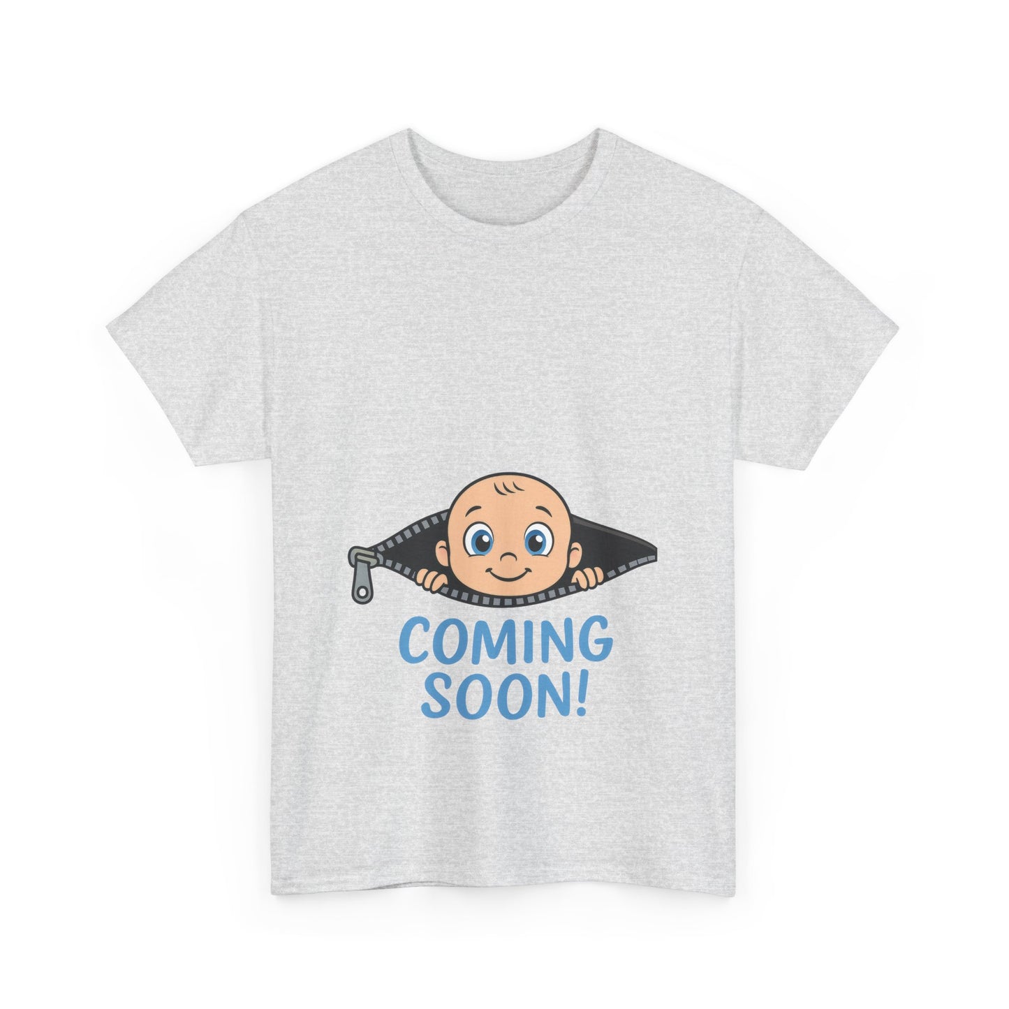 Coming Soon Maternity T-Shirt, Cute Baby Boy Pregnancy Announcement Shirt, Funny Expecting Mom Gift, Gender Reveal Tee, Baby Shower Top