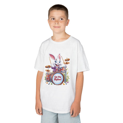 Easter Bunny Drummers Tee | Kids Cotton T-Shirt, Fun Easter Gift, Spring Celebration Shirt, Playful Kids Apparel, Drum Shirt