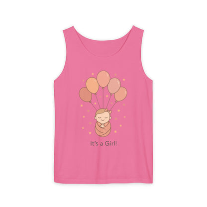 It's a Girl! Baby Shower Tank Top, Baby Girl Pregnancy Announcement Shirt, Gender Reveal Mom To Be Gift, Expecting Baby Shower Top