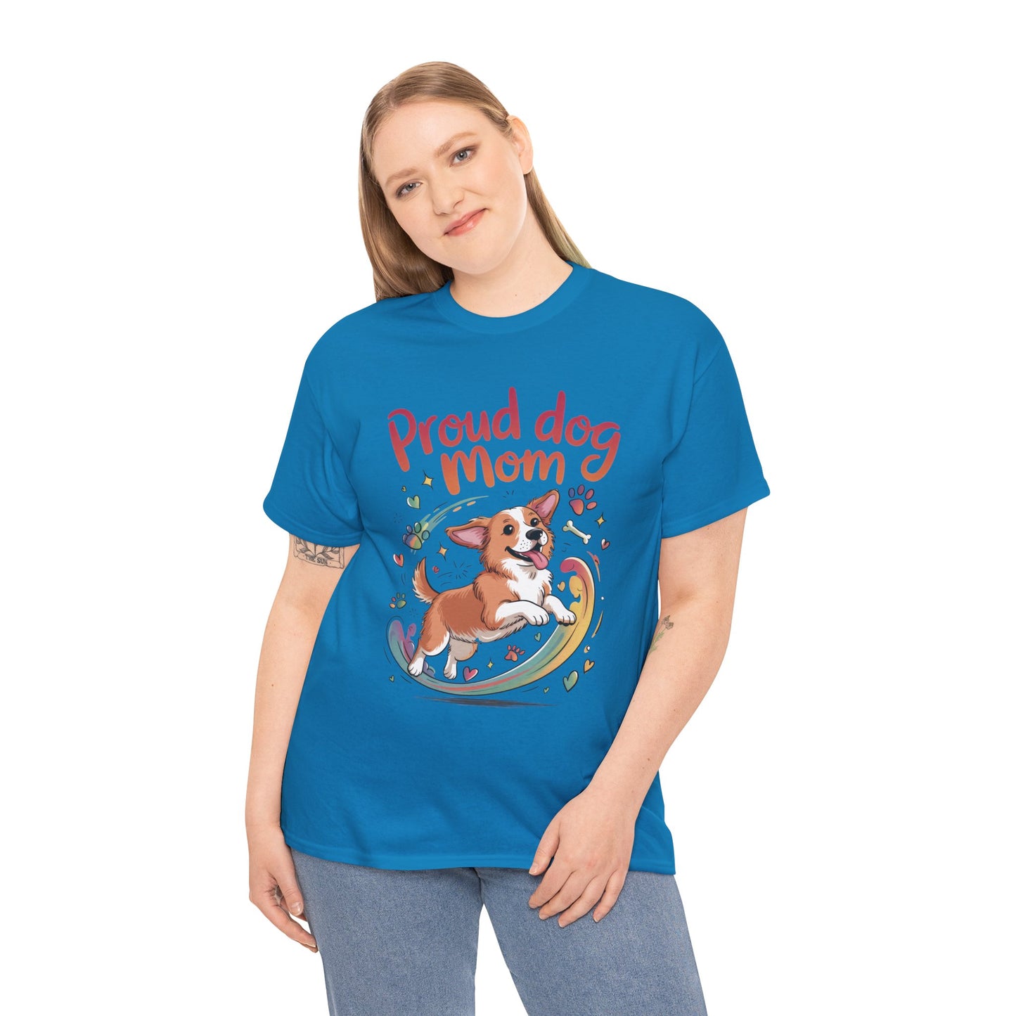 Proud Dog Mom Tee, Cute Pet Lover Shirt, Animal Lover Gift, Dog Mom T-Shirt, Funny Dog Apparel, Gift for Pet Owners, T-Shirt for Pet Moms