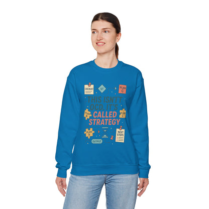Funny Womens Planning Sweatshirt, This Isnt OCD Its Called Strategy, Sarcastic Organizer Pullover for Her, Strategy Sweatshirt