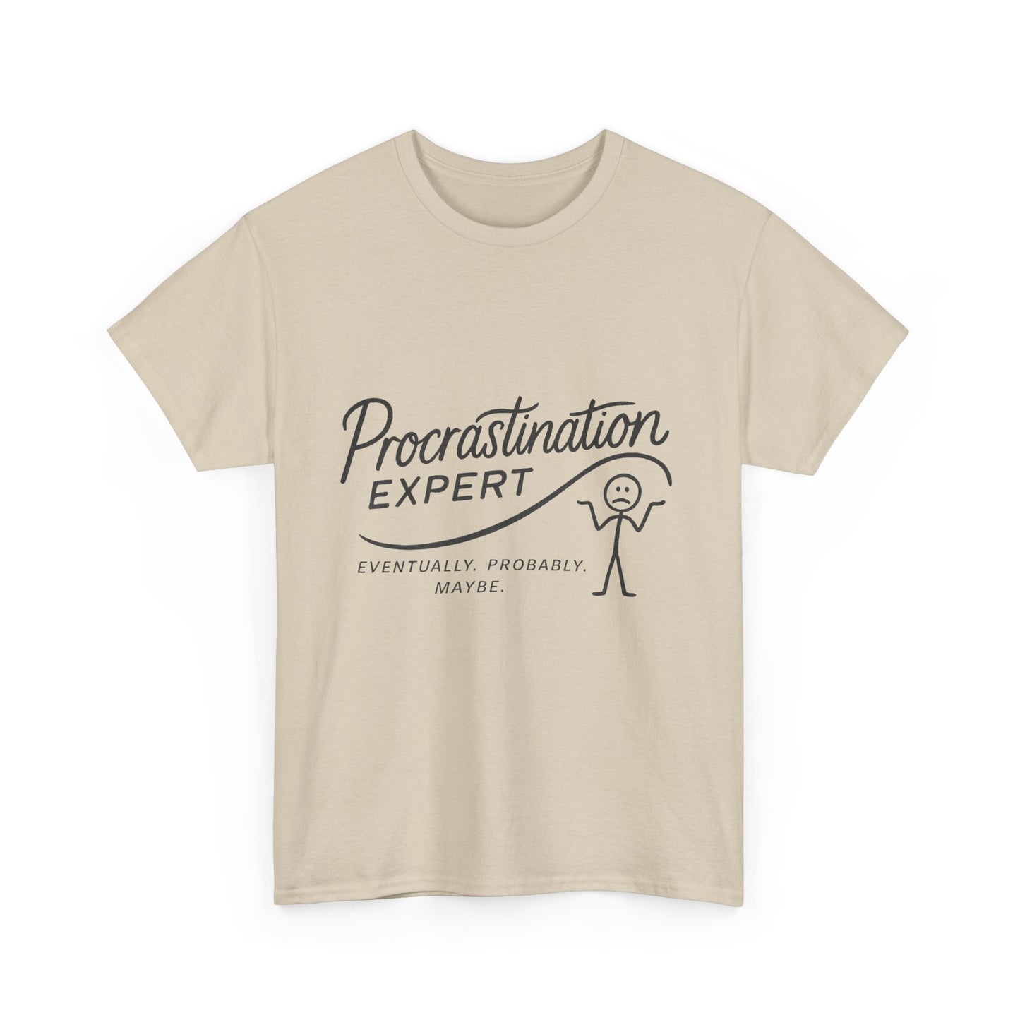 Procrastination Expert Men's Tee, Funny Shirt for Slackers, Gift for Students, Men's Comfortable Casual Wear, Laughs for Every Occasion
