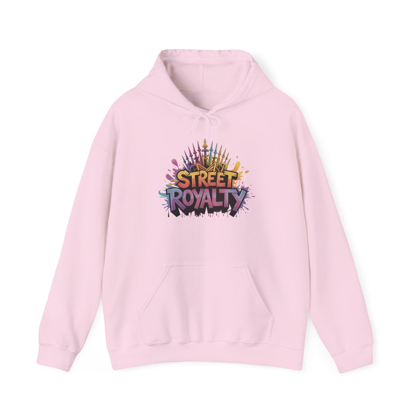 Street Royalty Women's Hoodie, Graffiti Crown Graphic Pullover, Urban Streetwear Sweatshirt for Girls