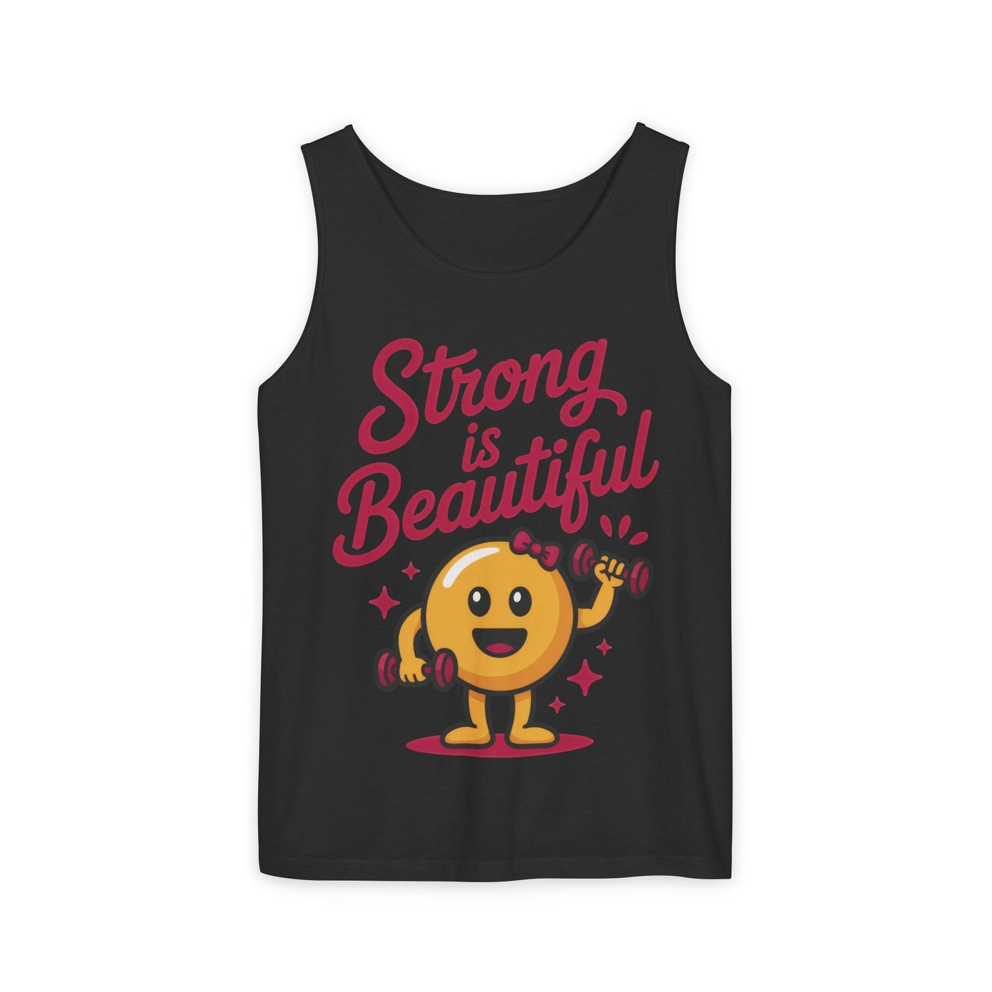 Strong is Beautiful Womens Tank Top, Cute Fitness and Gym Motivation Shirt, Workout Shirt, Exercise Top, Gift for Her, Summer Activewear