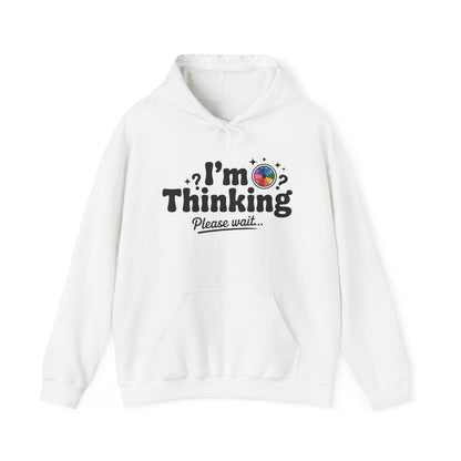 Playful Thinking Womens Hooded Sweatshirt, Womens Hoodie, Brainstorming Buddy, Thoughtful Gift, Cute Geeky Gift for Introverts, Programmers